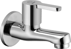 MAYUR ÖCICH Brass Chrome Finish Wall Mounted Short Body Cock Bib Faucet Tap For Kitchen, Sink, Bathrooms, Washing Areas, Gardens- 10 Years Warranty (FUSION-2202) (Copy)