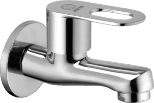 MAYUR ÖCICH Brass Chrome Finish Wall Mounted Short Body Cock Bib Faucet Tap For Kitchen, Sink, Bathrooms, Washing Areas, Gardens- 10 Years Warranty (MILANO-4202)