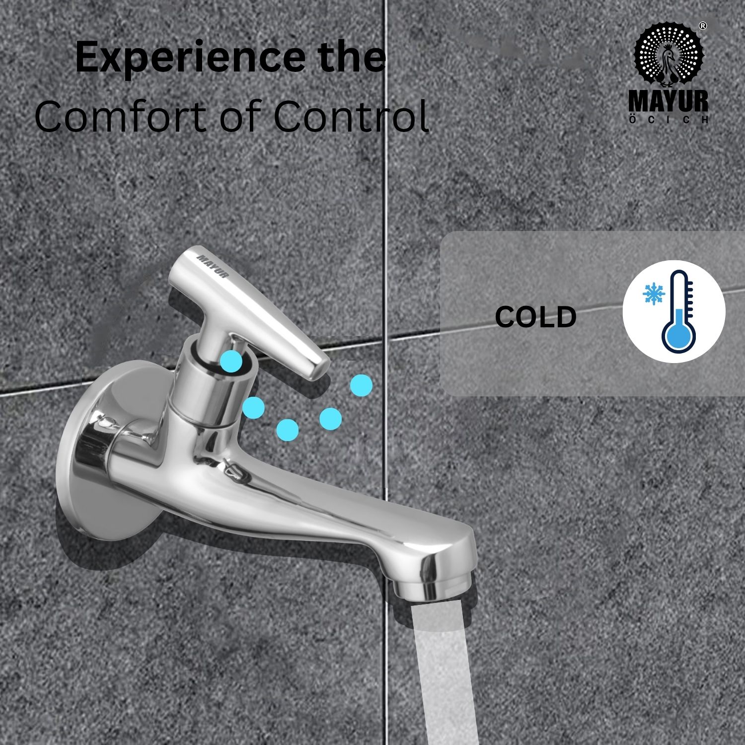 Brass Long Body Bib Tap For Bathroom And Kitchen With Wall Flange (PIPER-12206) 10 Years Warranty - Image 3