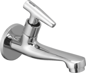Brass Long Body Bib Tap For Bathroom And Kitchen With Wall Flange (PIPER-12206) 10 Years Warranty