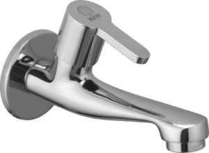 Brass Long Body Bib Tap For Bathroom And Kitchen With Wall Flange (FUSION-2206) 10 Years Warranty