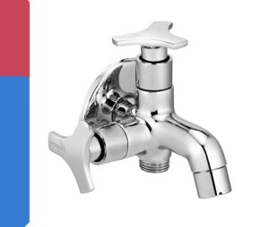 MAYUR ÖCICH Brass 2 In 1 Bib Tap For Bathroom With Wall Flange 10 Years Warranty
