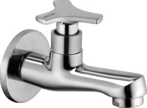 MAYUR ÖCICH Brass Chrome Finish Wall Mounted Short Body Cock Bib Faucet Tap For Kitchen, Sink, Bathrooms, Washing Areas, Gardens- 10 Years Warranty (TRIO-202)