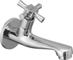 Brass Long Body Bib Tap For Bathroom And Kitchen With Wall Flange (MAESTRO-6206) 10 Years Warranty