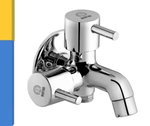 MAYUR ÖCICH Brass 2 In 1 Bib Tap For Bathroom With Wall Flange 10 Years Warranty