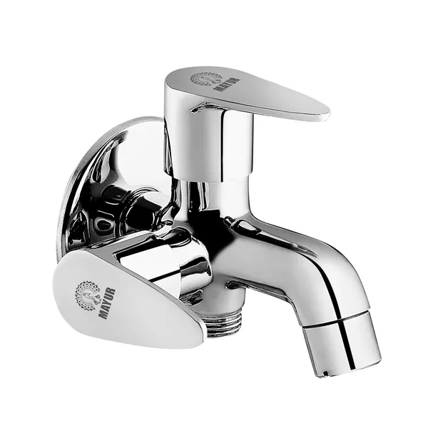 MAYUR ÖCICH Brass 2 In 1 Bib Tap For Bathroom With Wall Flange 10 Years Warranty +