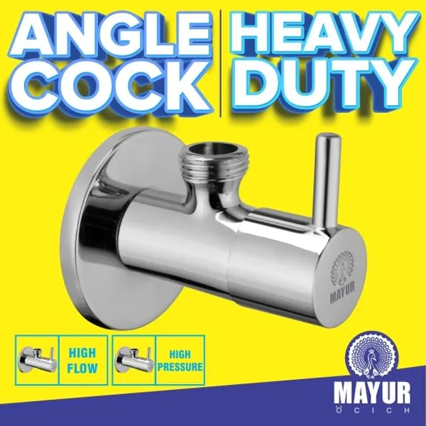 MAYUR ÖCICH Brass Angle Valve With Wall Flange For Bathroom And Kitchen (FLARE) - Image 4