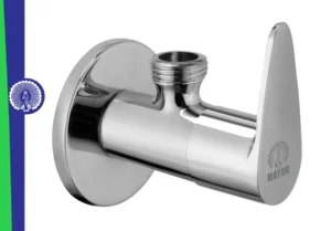 MAYUR ÖCICH Brass Angle Valve With Wall Flange For Bathroom And Kitchen (TRENDY)