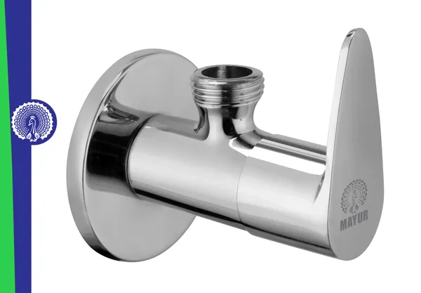 MAYUR ÖCICH Brass Angle Valve With Wall Flange For Bathroom And Kitchen (TRENDY)