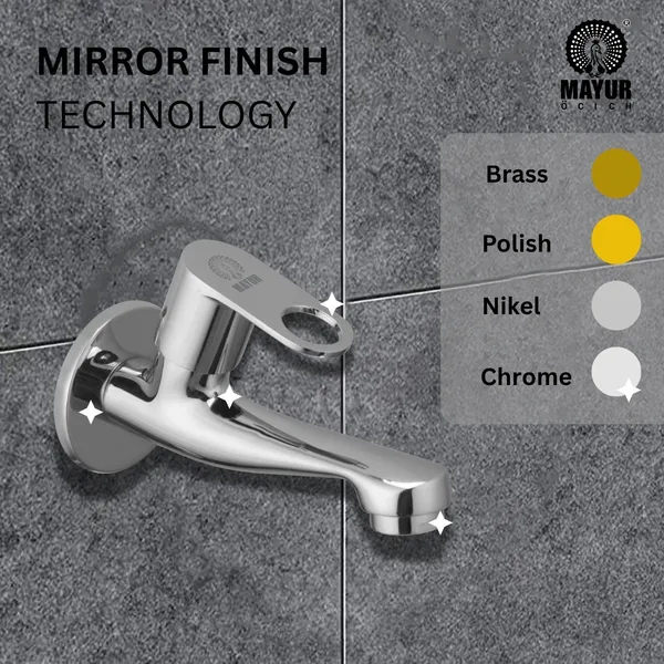 Brass Long Body Bib Tap For Bathroom And Kitchen With Wall Flange (Ornix-3206) 10 Years Warranty - Image 5