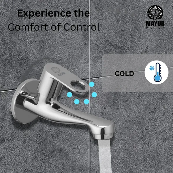 Brass Long Body Bib Tap For Bathroom And Kitchen With Wall Flange (Ornix-3206) 10 Years Warranty - Image 4