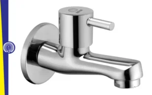 Brass Short Body Bib Tap With Wall Flange For Bathroom And Kitchen | 10 Year Warranty
