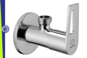 MAYUR ÖCICH Brass Angle Valve With Wall Flange For Bathroom And Kitchen (ARIA)