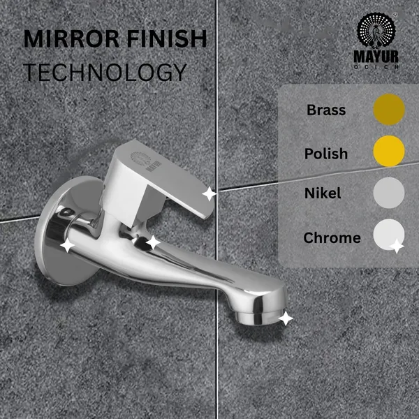 MAYUR ÖCICH Brass Long Body Bib Tap For Bathroom And Kitchen With Wall Flange (ALIVE-9206) 10 Years Warranty - Image 3
