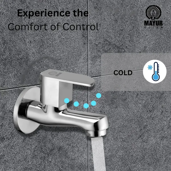 MAYUR ÖCICH Brass Short Body Bib Tap With Wall Flange For Bathroom And Kitchen | 10 Year Warranty - Image 3