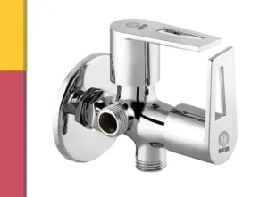 MAYUR ÖCICH Brass 2 Way Angle Valve Cock With Wall Flange For Bathroom/Kitchen (ARIA) 10 Years Warranty