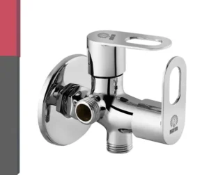 MAYUR ÖCICH Brass 2 Way Angle Valve Cock With Wall Flange For Bathroom/Kitchen (MILANO) 10 Years Warranty