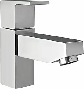 MAYUR ÖCICH Pillar Cock Faucet Brass Tap With Chrome Finish For Bathroom Washbasin & Kitchen Sinks | Table Mounted cold Water Bathroom wash Basin tap (SLOS)