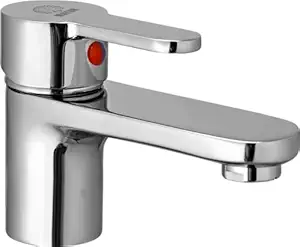 MAYUR ÖCICH Brass Single Lever Wash Basin Mixer Tap for Hot and Cold Water with 450 mm Long Braided Hose (Fusion) - 10 Years Warranty