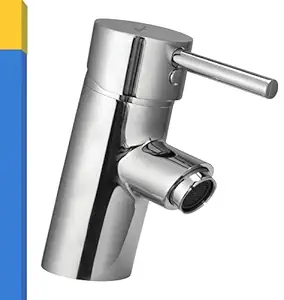MAYUR ÖCICH, Single Lever Wash Basin Mixer Tap Faucet for Bathroom (Table Mounted) for Hot & Cold Water with 450mm Braided connection pipe (Flare-7111)