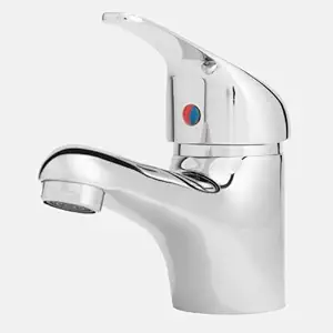 MAYUR ÖCICH Brass Single Lever Wash Basin Mixer Tap for Hot and Cold Water with 450 mm Long Braided Hose (Trendy) - 10 Years Warranty