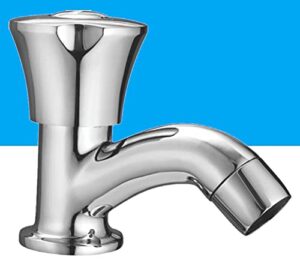 MAYUR ÖCICH Pillar Cock Faucet Brass Tap With Chrome Finish For Bathroom Washbasin & Kitchen Sinks | Bathroom wash Basin tap (SLEEK)