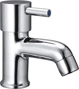 MAYUR ÖCICH Pillar Cock Faucet Brass Tap With Chrome Finish For Bathroom Washbasin & Kitchen Sinks | Table Mounted Bathroom wash Basin tap (FLAROCATNO7101)