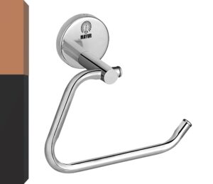 MAYUR ÖCICH Stainless Steel Wall Mounted Towel Round Ring for Hand Towel Hanger for Bathroom/Wash Basin/Napkin-Towel Hanger/Bathroom & Kitchen Accessories ( Half Rectangular, LOTUS-1130-TOWEL RING)