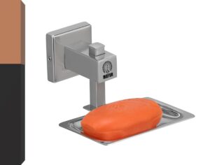 MAYUR ÖCICH Wall Mounted Soap Dish Holder Stainless Steel Wall Hanging Soap Storage Rack for Kitchen Bathroom-with Self Draining, SLOS-1040