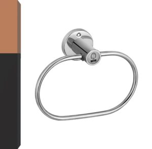 MAYUR ÖCICH Stainless Steel Wall Mounted Towel Round Ring for Hand Towel Hanger for Bathroom/Wash Basin/Napkin-Towel Hanger/Bathroom Accessories ( Oval Shape, ECO-OVAL-630)