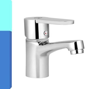 MAYUR ÖCICH Brass Single Lever Wash Basin Mixer Tap for Hot and Cold Water with 450 mm Long Braided Hose - 10 Years Warranty (FUSION(L))