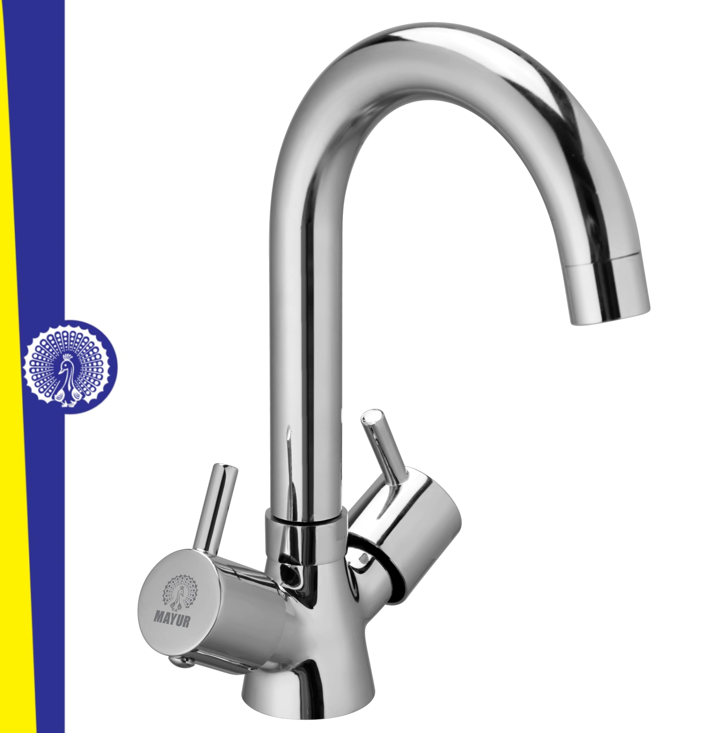 MAYUR ÖCICH Brass Kitchen Sink Mixer with 360 Degree Swivel Spout for Hot and Cold Water (FLARE.5701) 10 Years Warranty