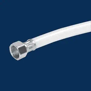 MAYUR ÖCICH 304 Grade Heavy Stainless Steel 18" Braided Connection Pipe for Wash Basin/Water Heater/ Kitchen Sink/Geyser - 2 Piece Set, Angle Valve, 2way Bib Tap