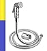 MAYUR ÖCICH 304 Grade Heavy Stainless Steel Flexible 1.25 Meter Hose Pipe Health Faucet, Jet Spray for Toilet - Health Faucet for Toilet - Hand Faucets - Premium Chrome Finish(HF-566)